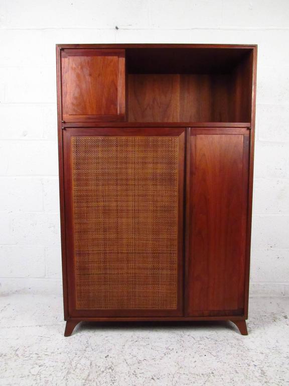 Unique MidCentury Modern Cane Front Storage at 1stDibs cane front cane