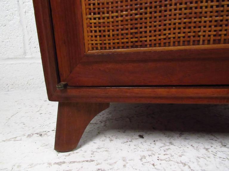 Unique MidCentury Modern Cane Front Storage at 1stDibs cane front cane