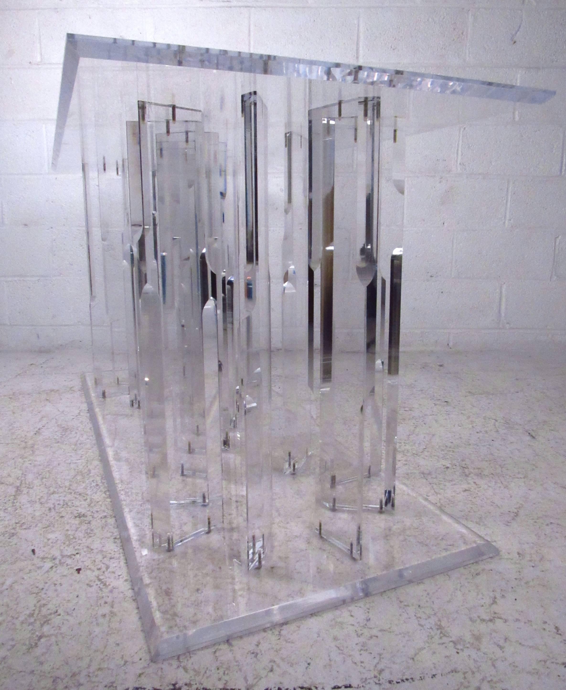 Vintage Modern Lucite Console Table 1