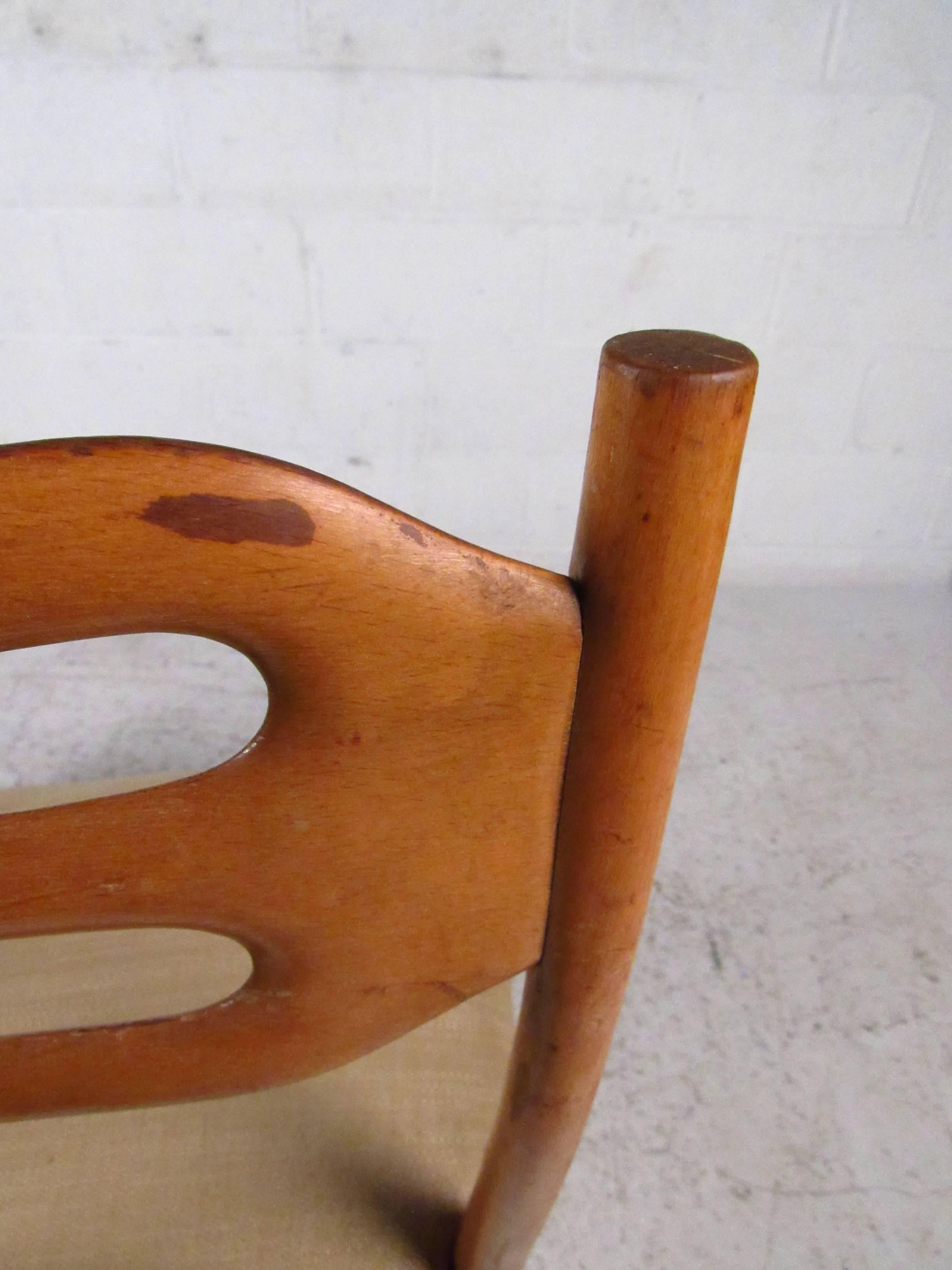 Ico Parisi Style Dining Chairs, Italian Modern 4