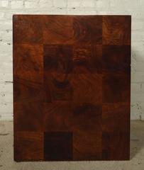Mid-Century Modern Burlwood Patchwork Pedestal