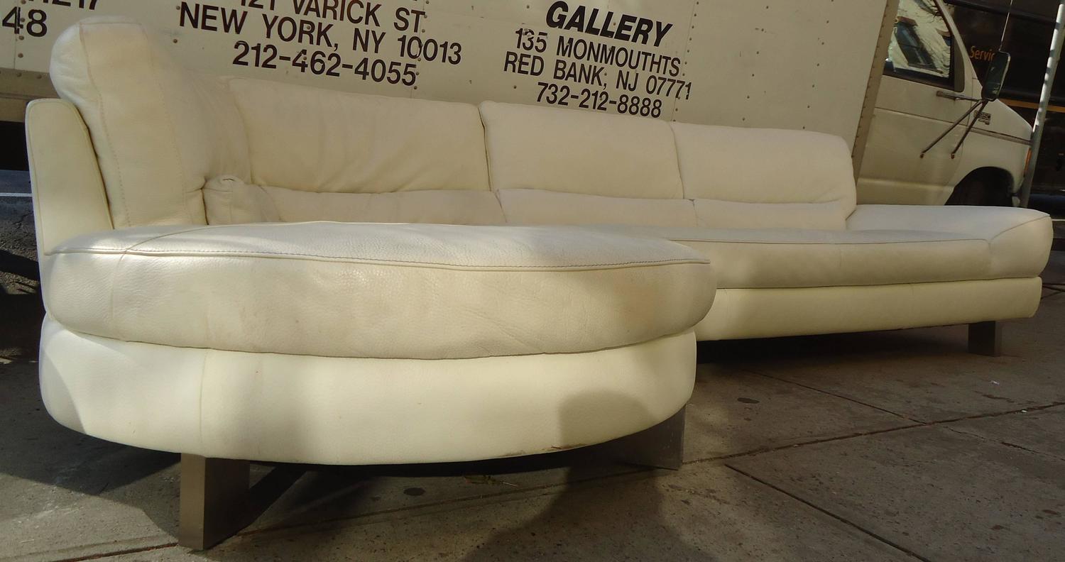 Natuzzi Leather Sofa By Italsofa For At 1stdibs