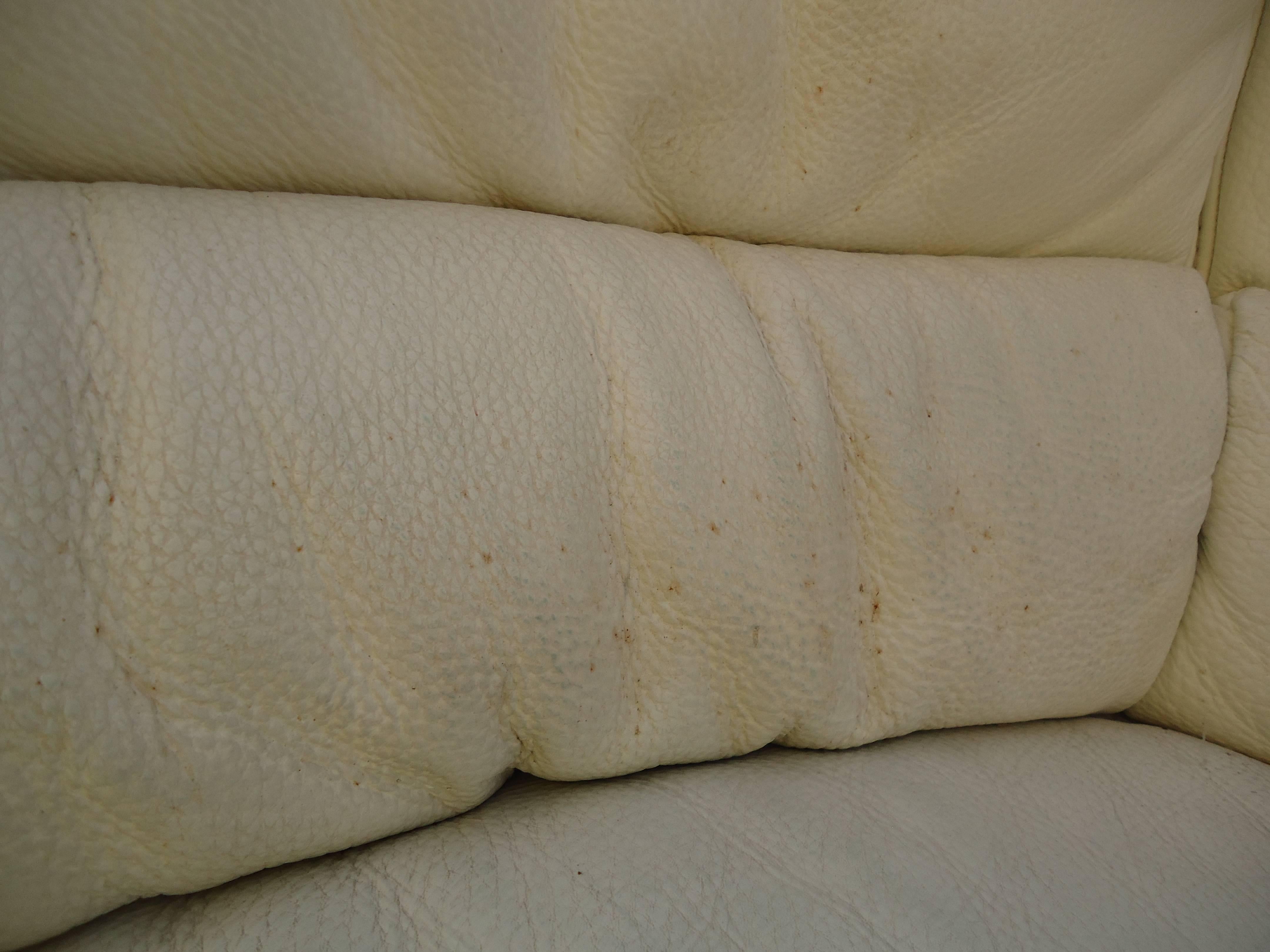 Natuzzi Leather Sofa by Italsofa For Sale 1