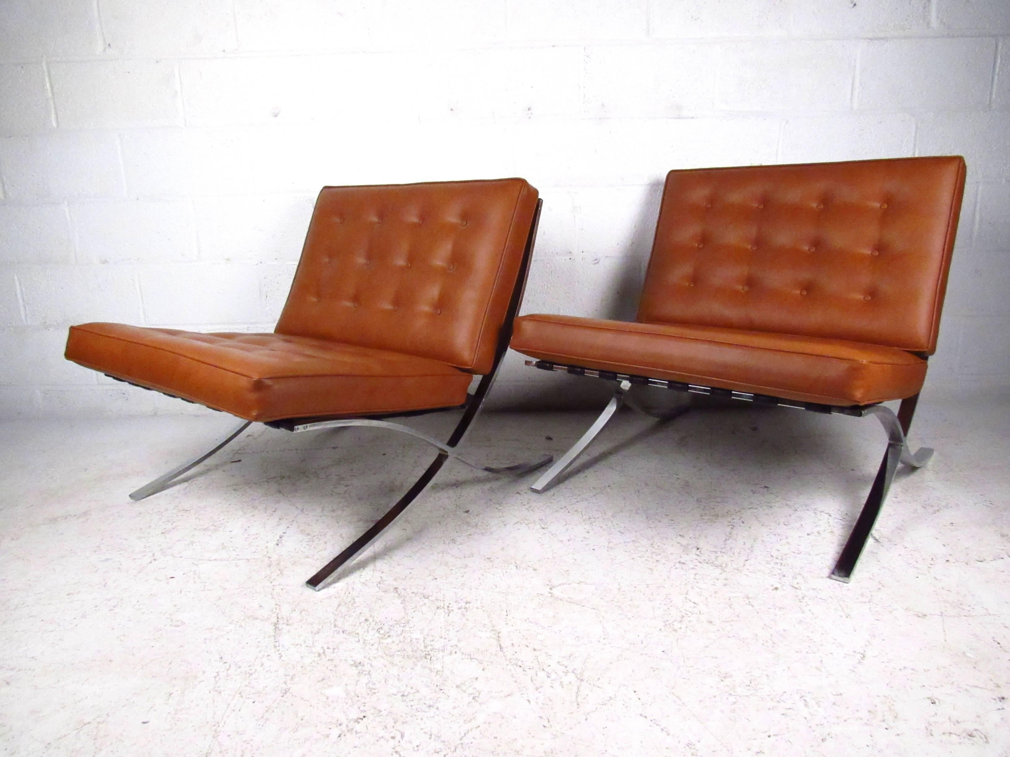 mid century barcelona chair