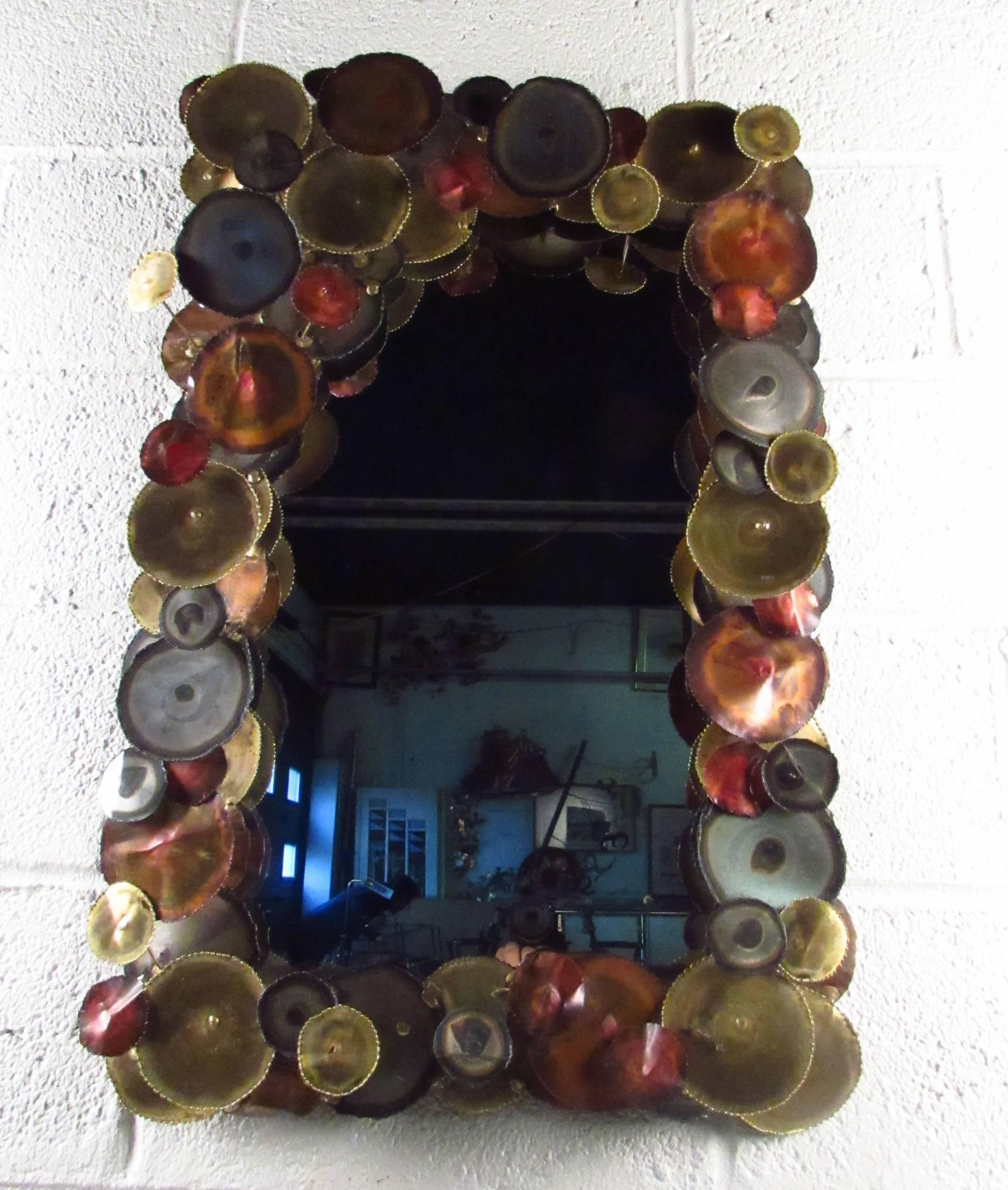 Mid-Century Modern Mid-Century Wall Mirror after Curtis Jere