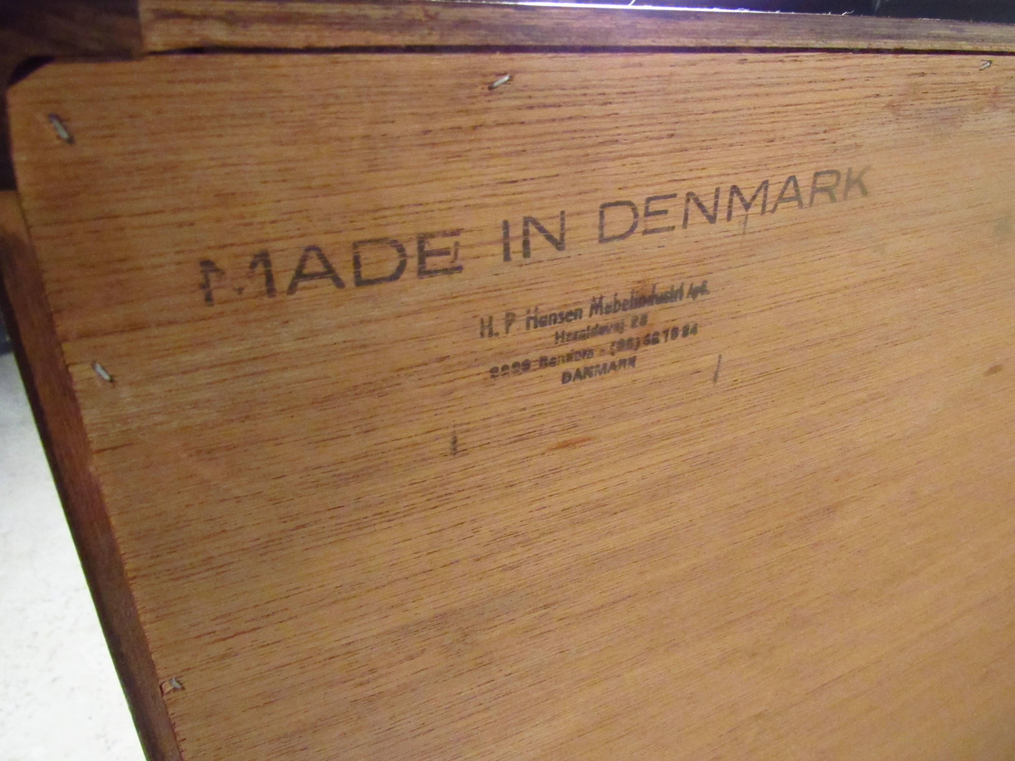 Mid-Century Modern Danish Rosewood Tambour Server by H.P. Hansen 5