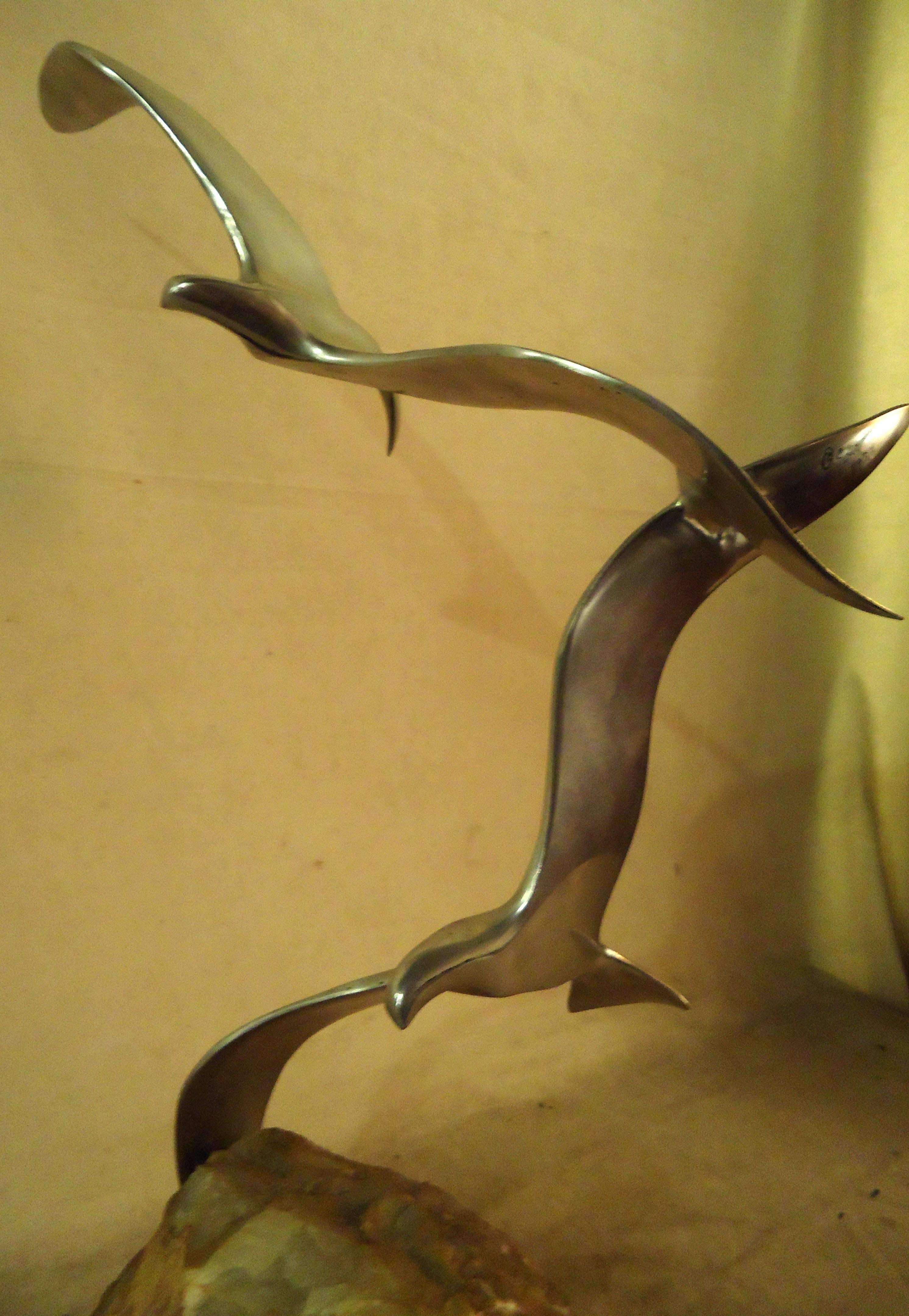 Late 20th Century Midcentury Curtis Jere Sculpture Signed and Dated