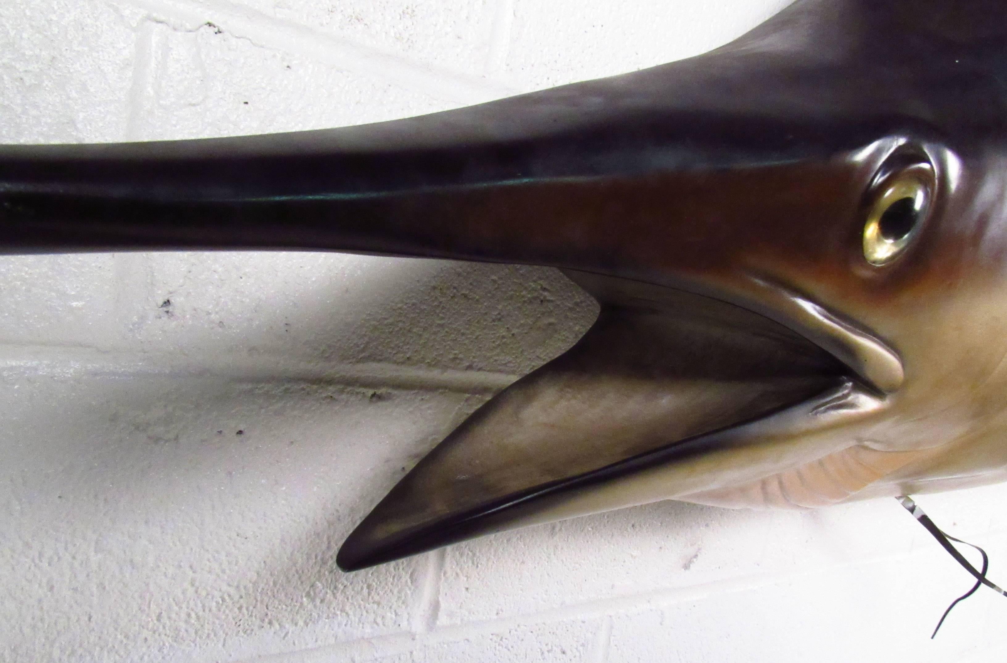 mounted swordfish