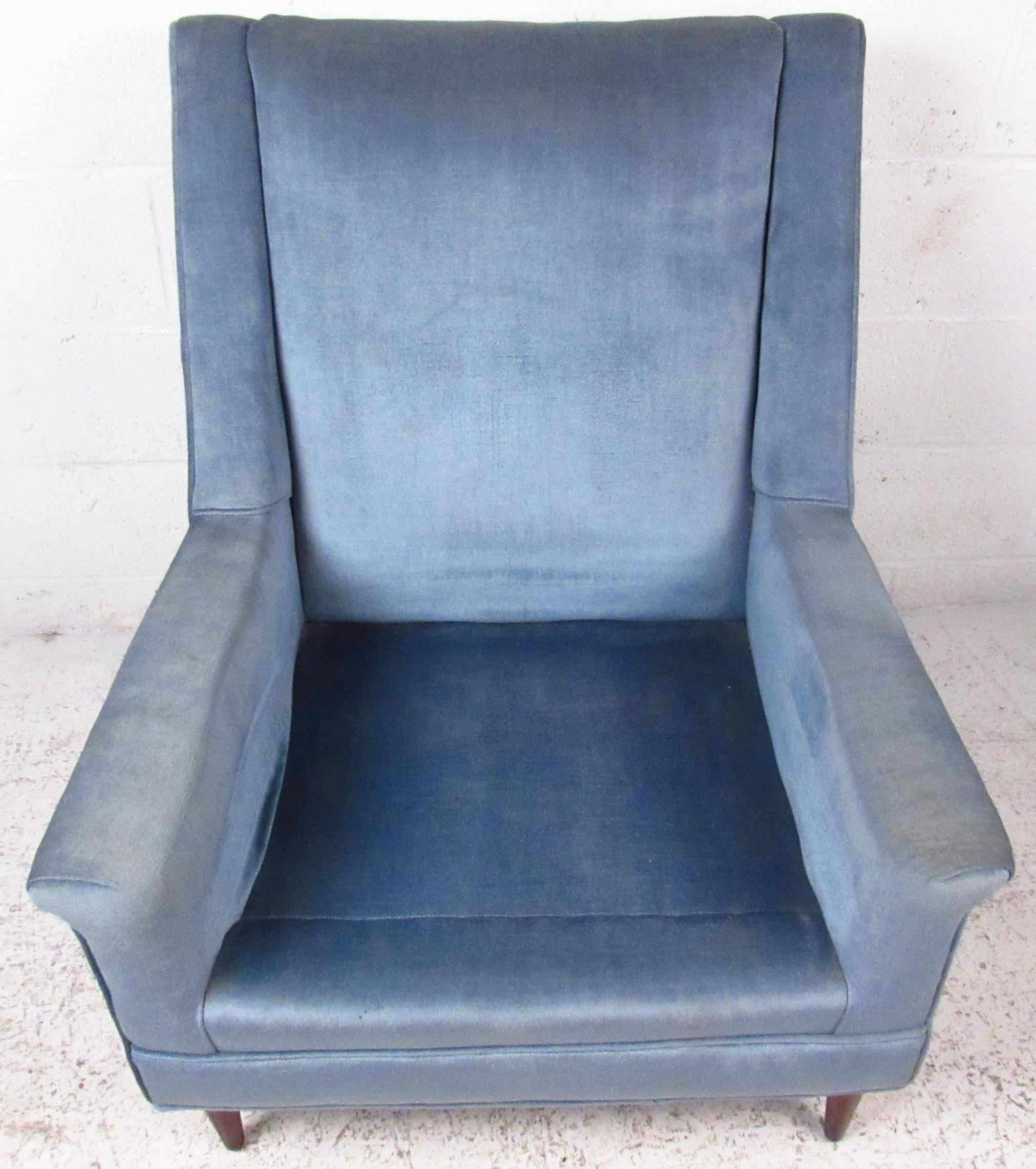 Vintage Modern Paul McCobb Style Lounge Chair In Good Condition In Brooklyn, NY