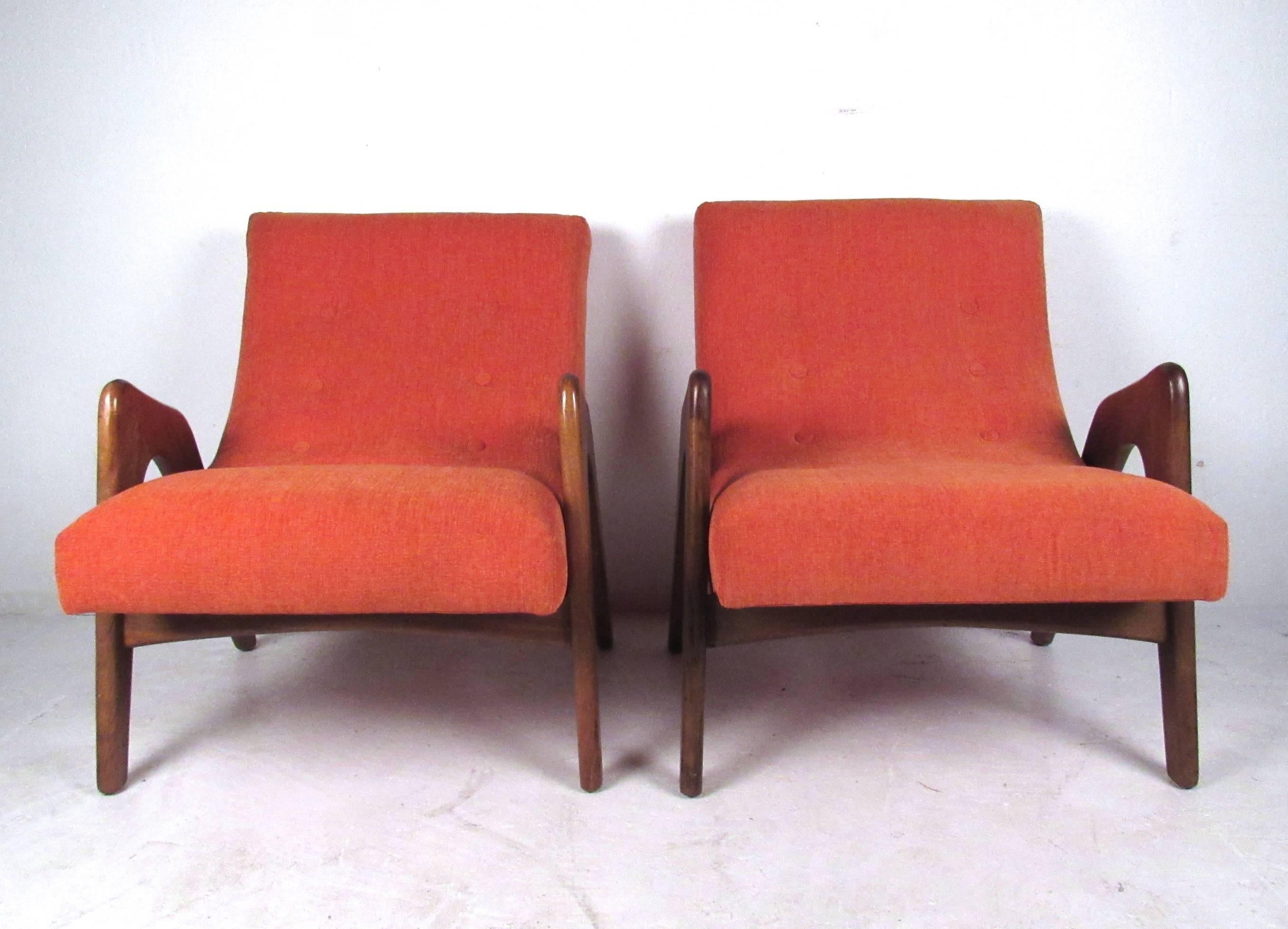 Mid-20th Century Mid-Century Modern Adrian Pearsall Lounge Chairs