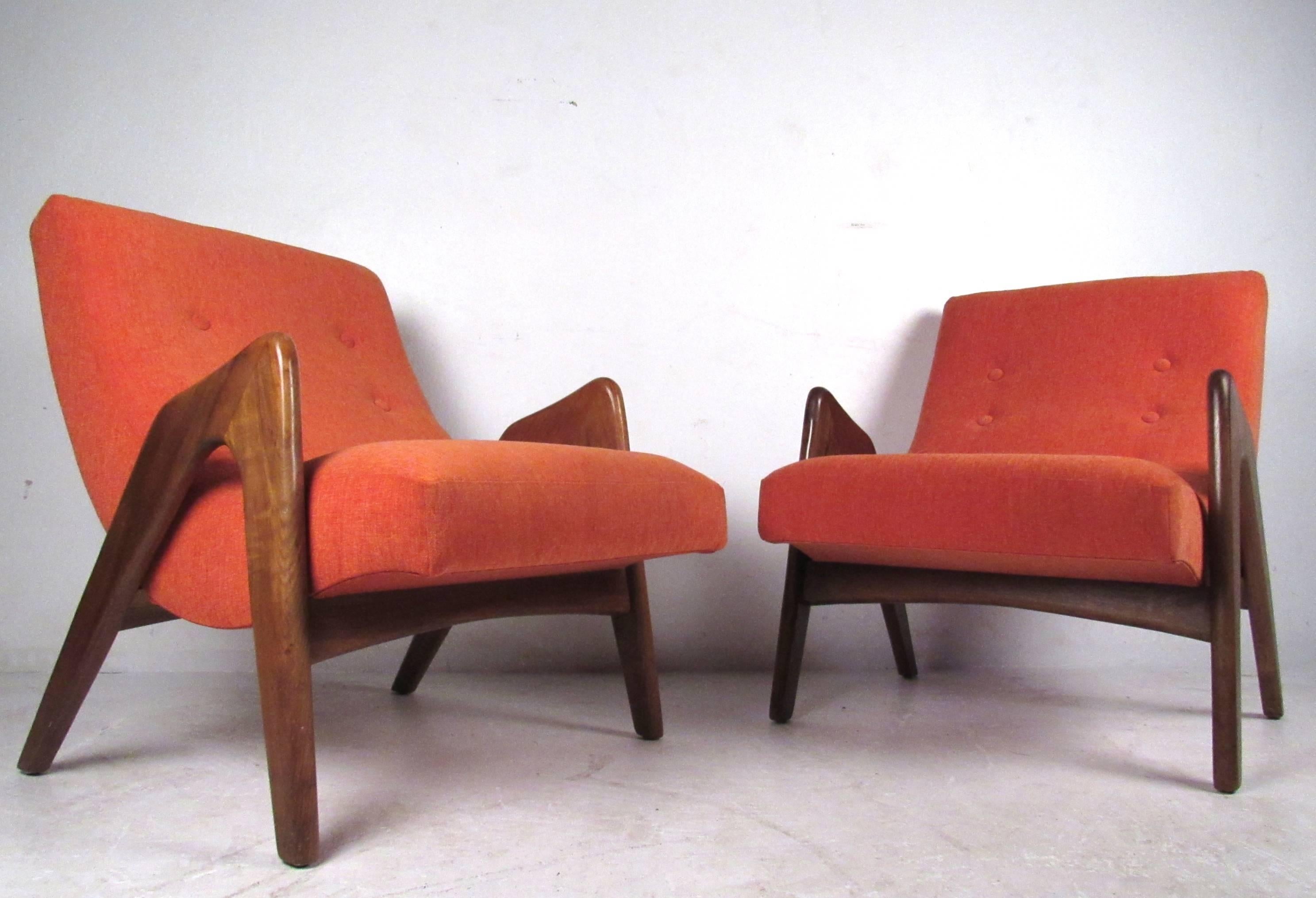 American Mid-Century Modern Adrian Pearsall Lounge Chairs