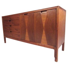 Vintage John Stewart Janus Collection Walnut Sideboard