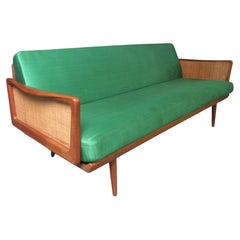 Teak & Cane "FD" Sofa by Peter Hvidt and Orla Mølgaard-Nielsen for John Stuart
