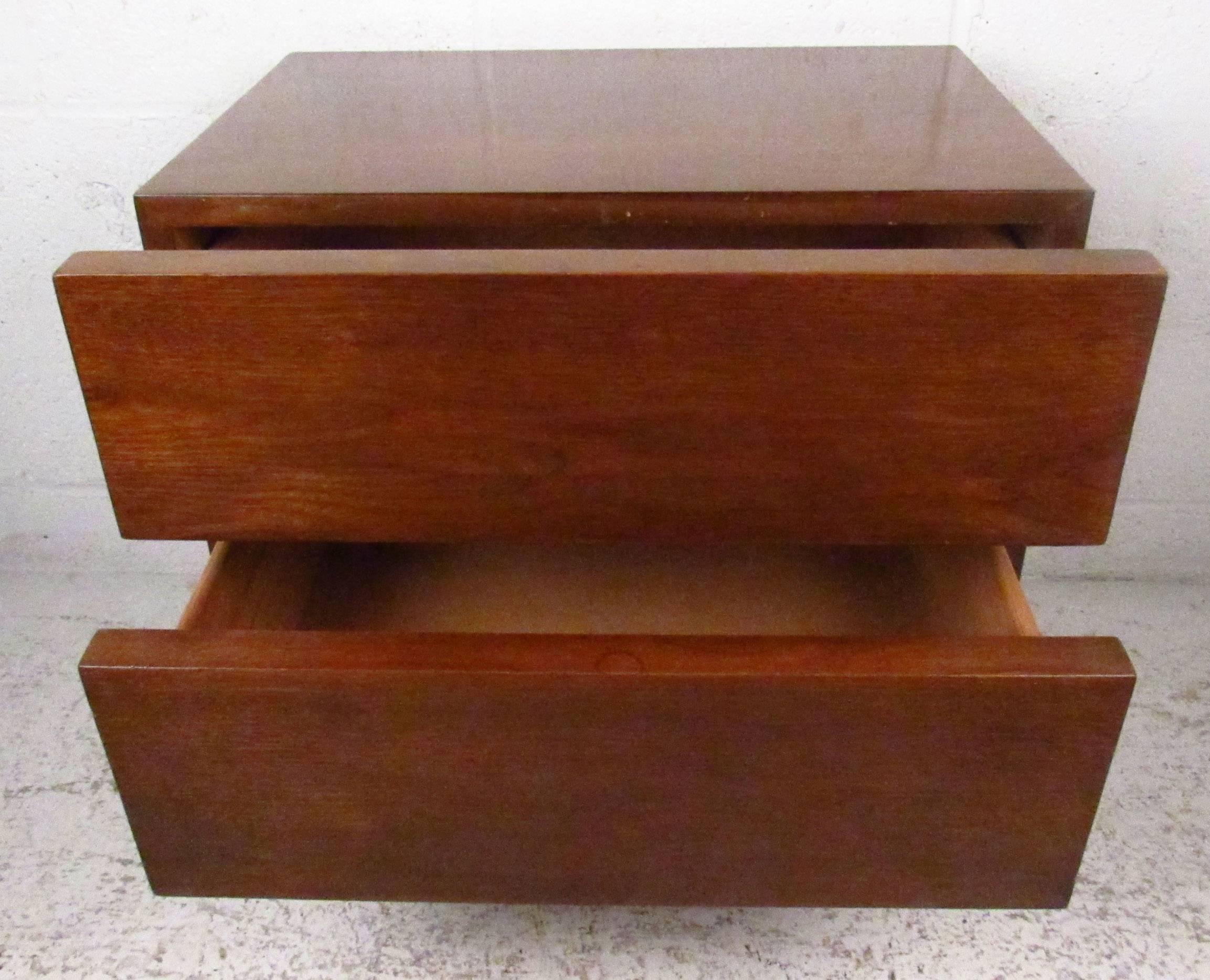 Wood Single Midcentury Nightstand by American of Martinsville For Sale