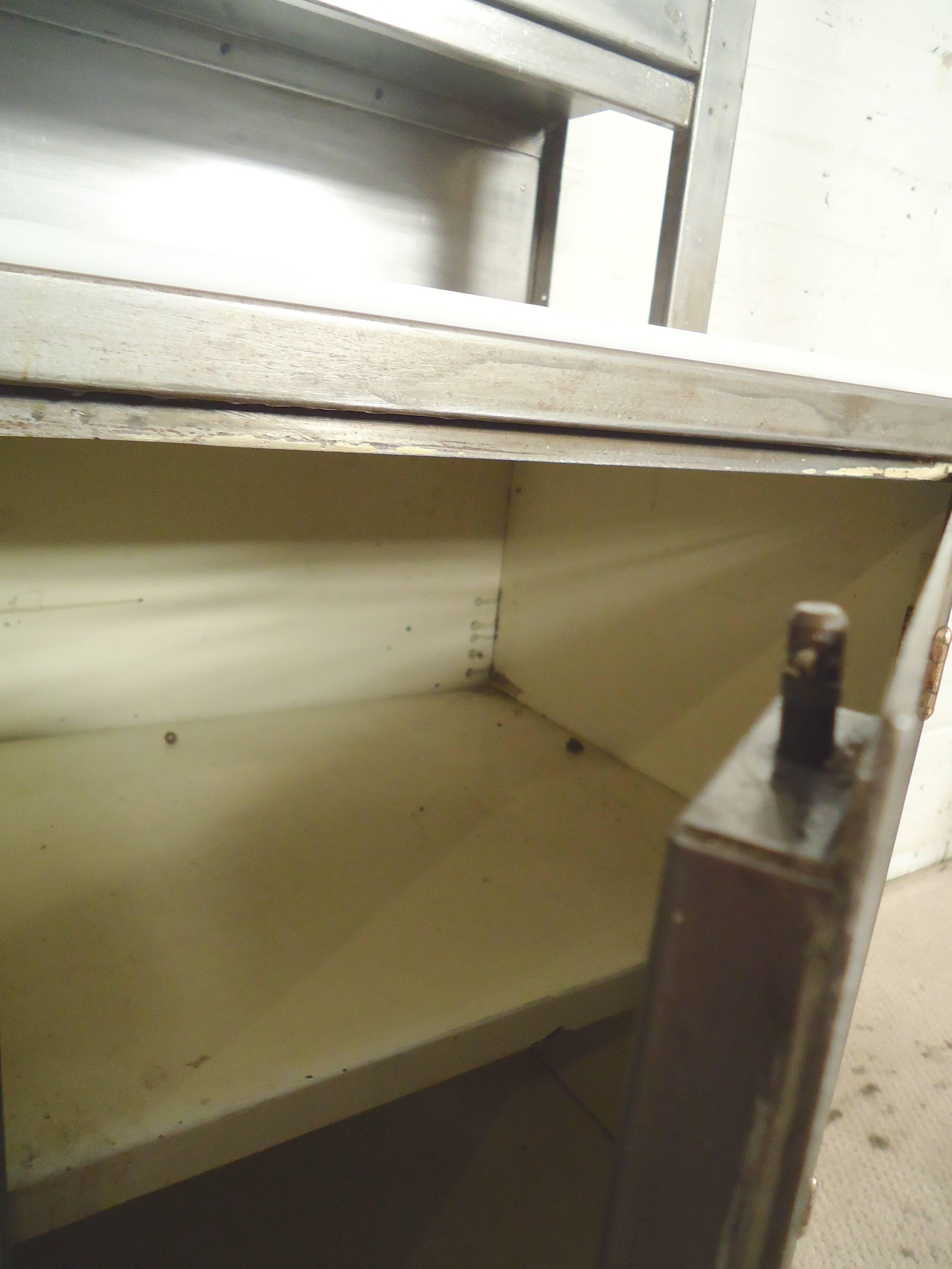 Industrial Refinished Vintage Hoosier Cabinet