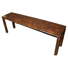 Tavolo da console laccato in finta tartaruga Art of Vintage