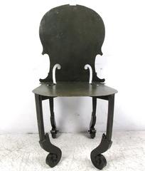 Vintage Metal Violin Chair in the Style of Arman