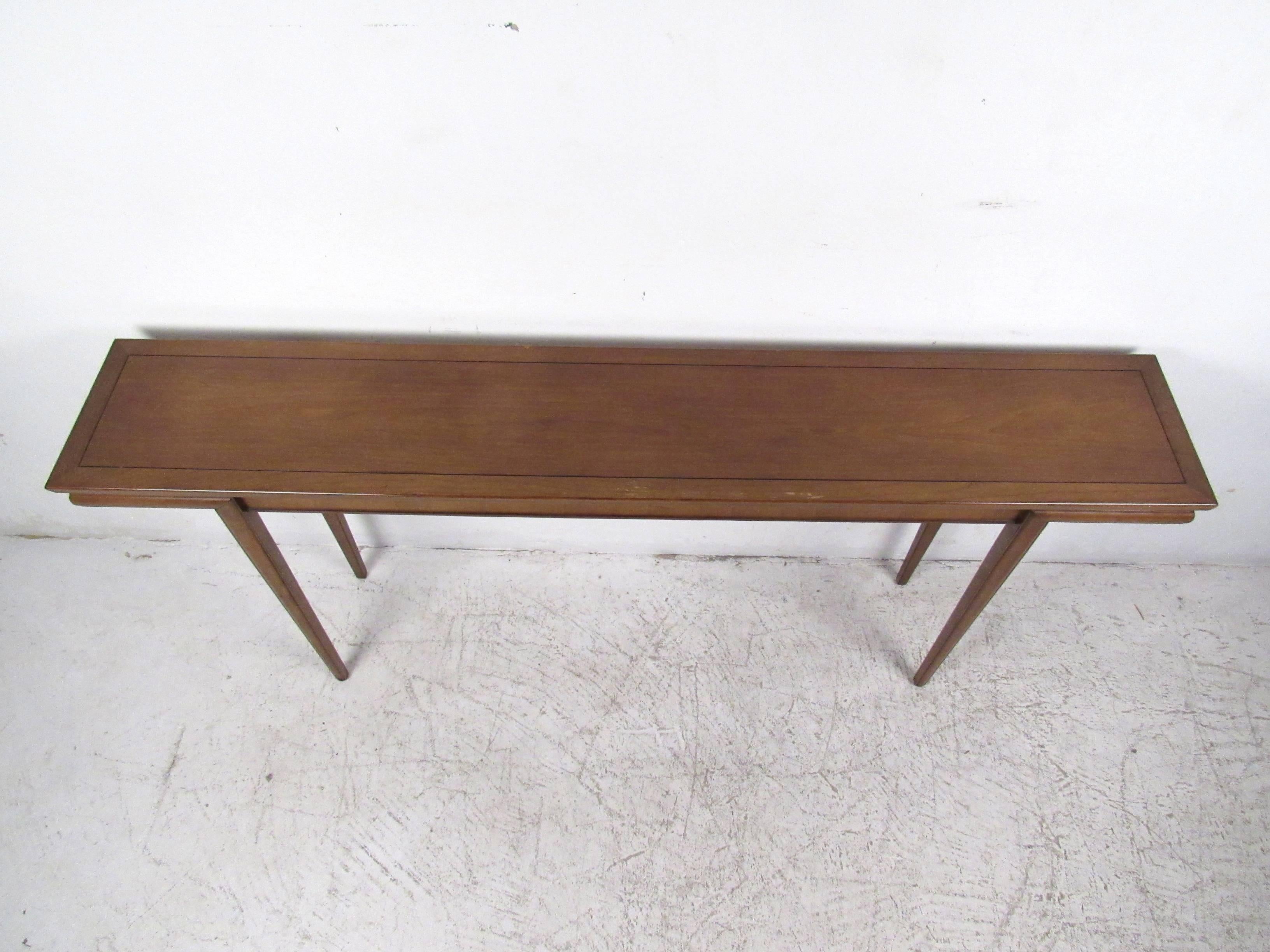 Mid-20th Century Mid-Century Modern American Walnut Console Table