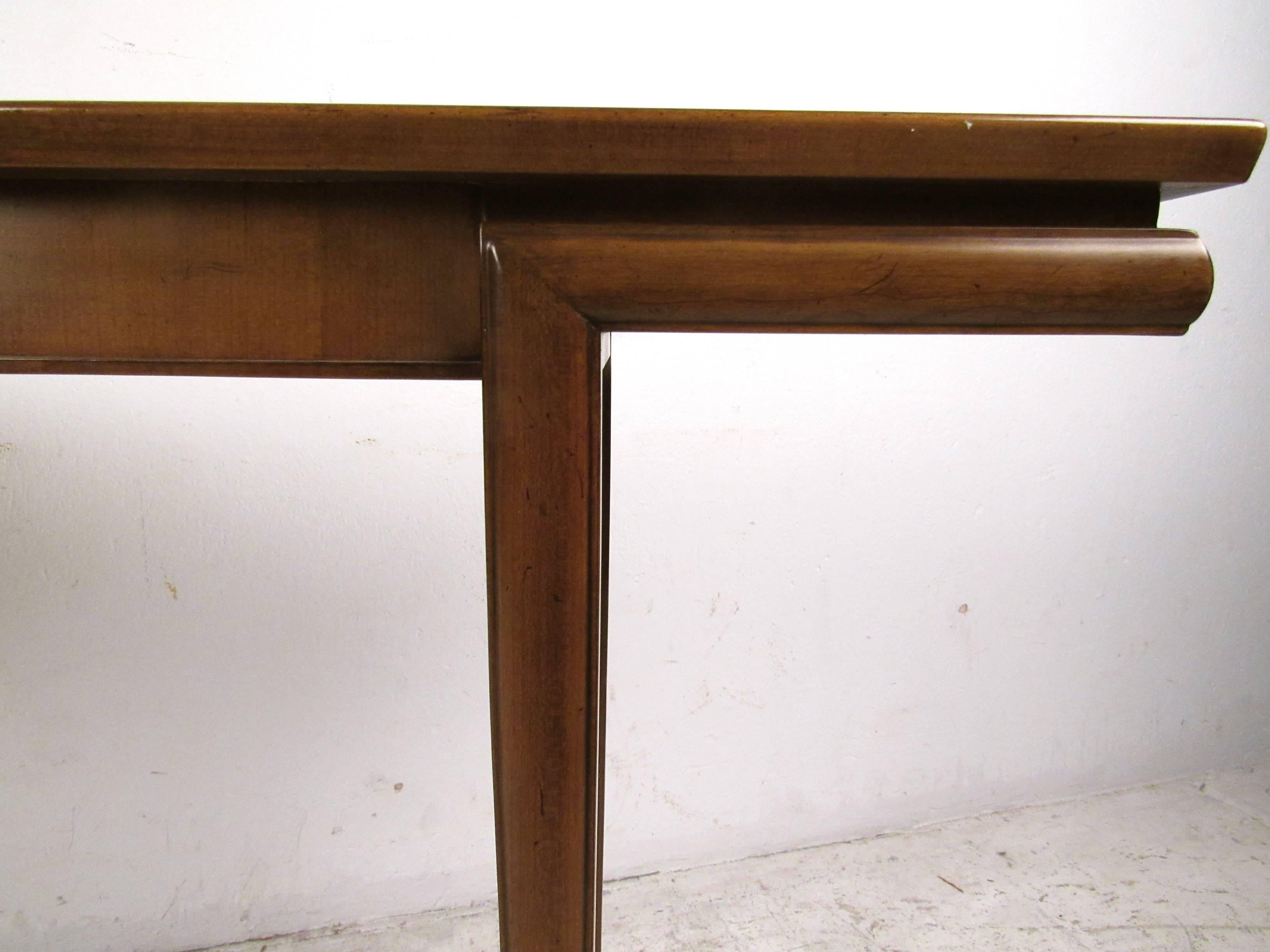 Mid-Century Modern American Walnut Console Table 2