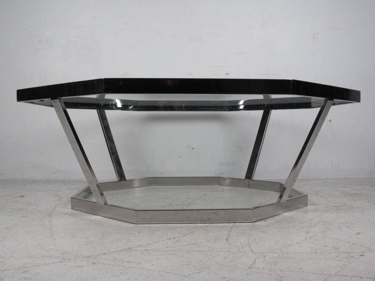 Mid-Century Modern Vintage Modern Coffee Table Attributed to Milo Baughman For Sale