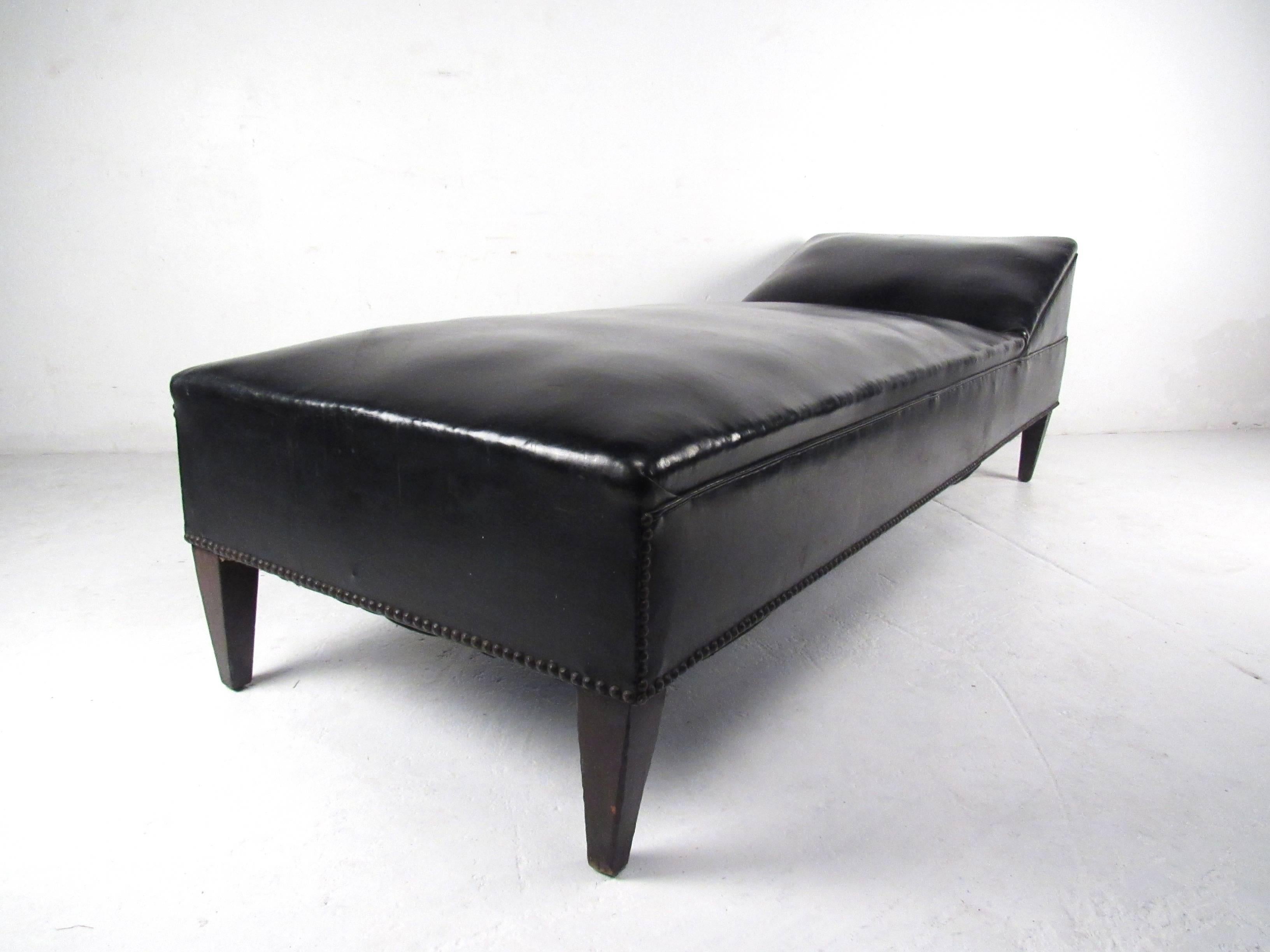 Late 20th Century Mid-Century Modern Vinyl Daybed