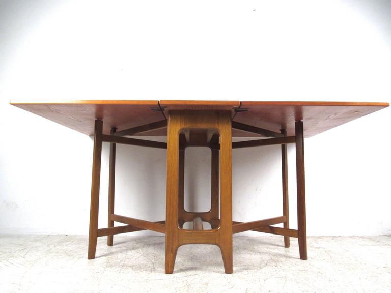 Mid-Century Modern Bruno Mathsson Style Drop-Leaf Table at 1stDibs