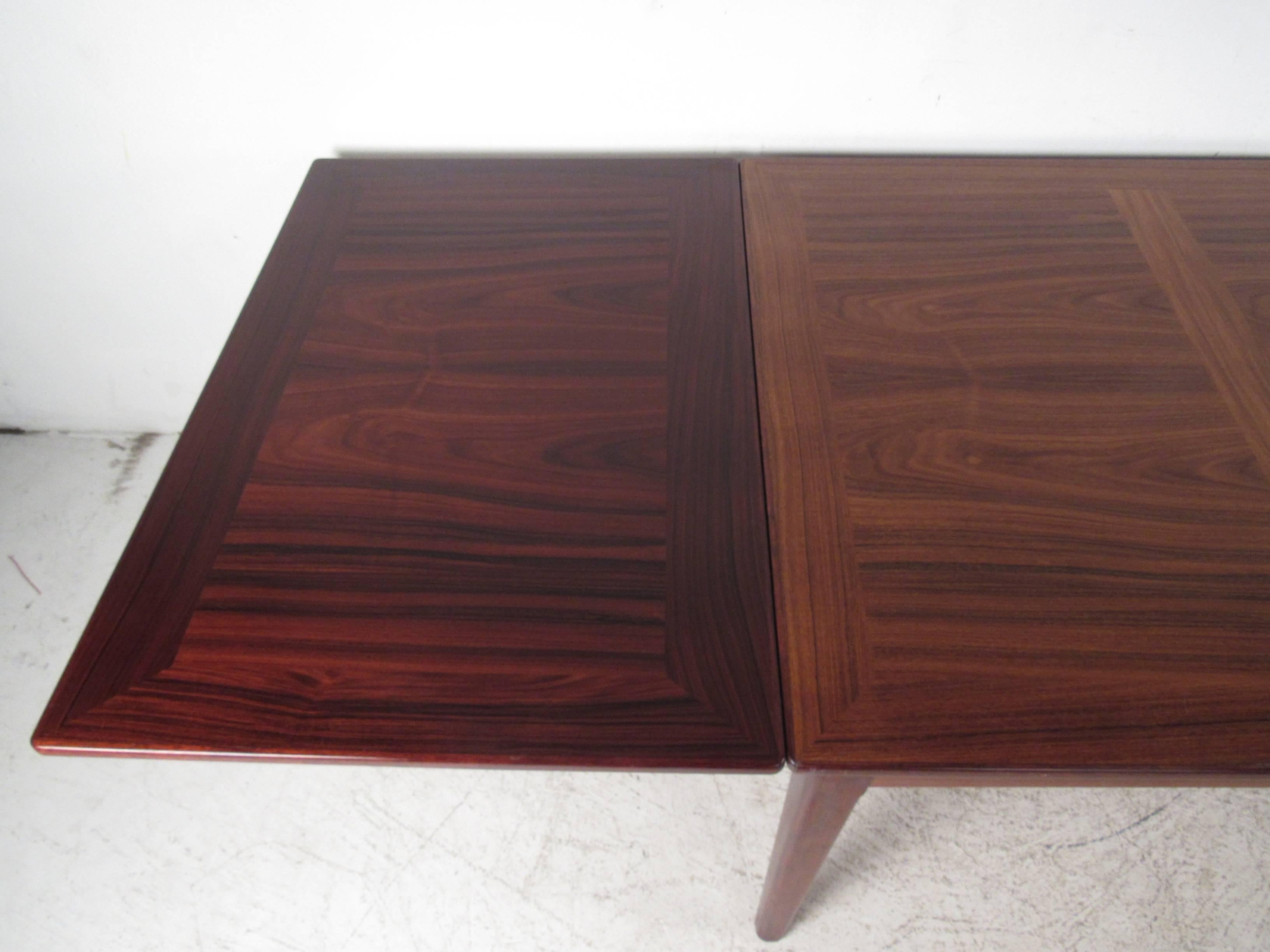 Late 20th Century Vintage Modern Rosewood Draw-Leaf Dining Table by Skovby