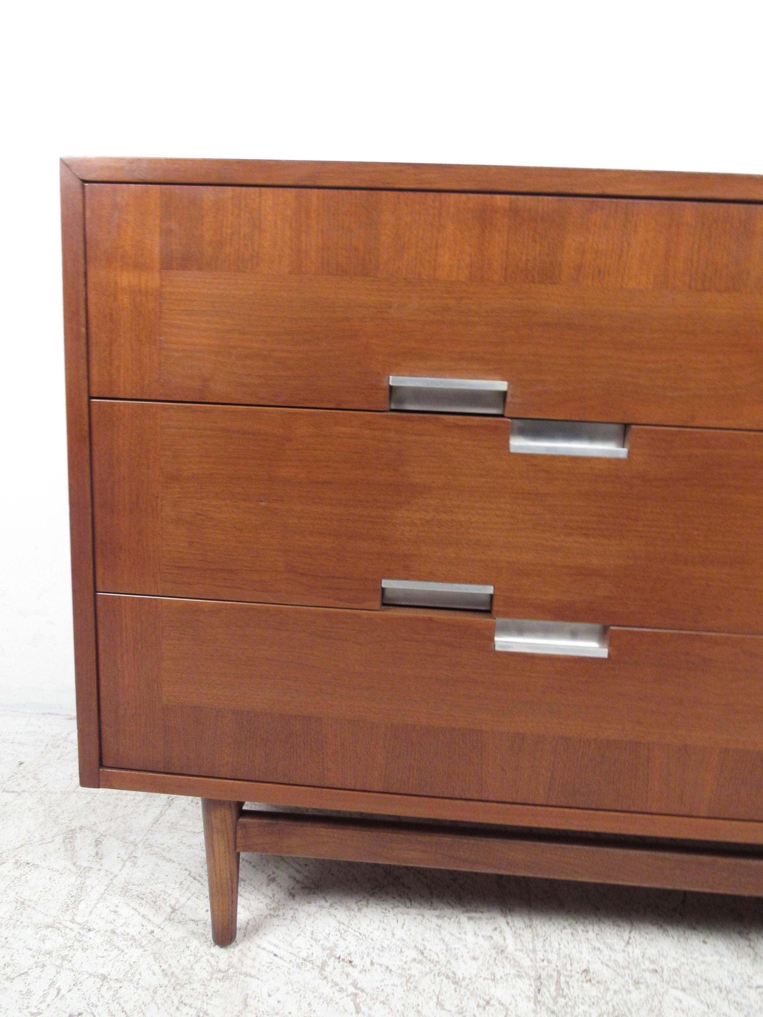 Late 20th Century American of Martinsville Cane Front Credenza
