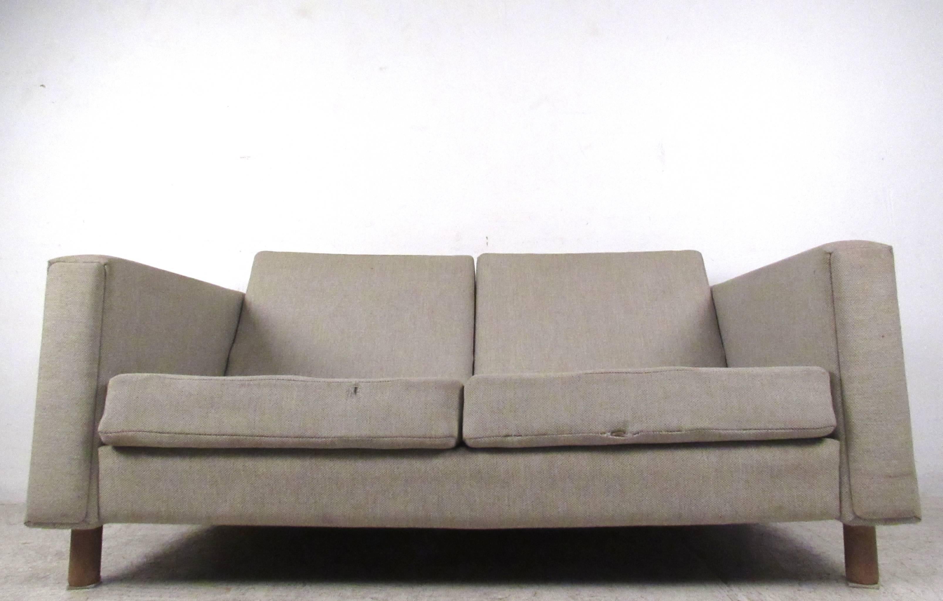 Vintage Modern Hans Wegner Sofa and Loveseat In Good Condition In Brooklyn, NY