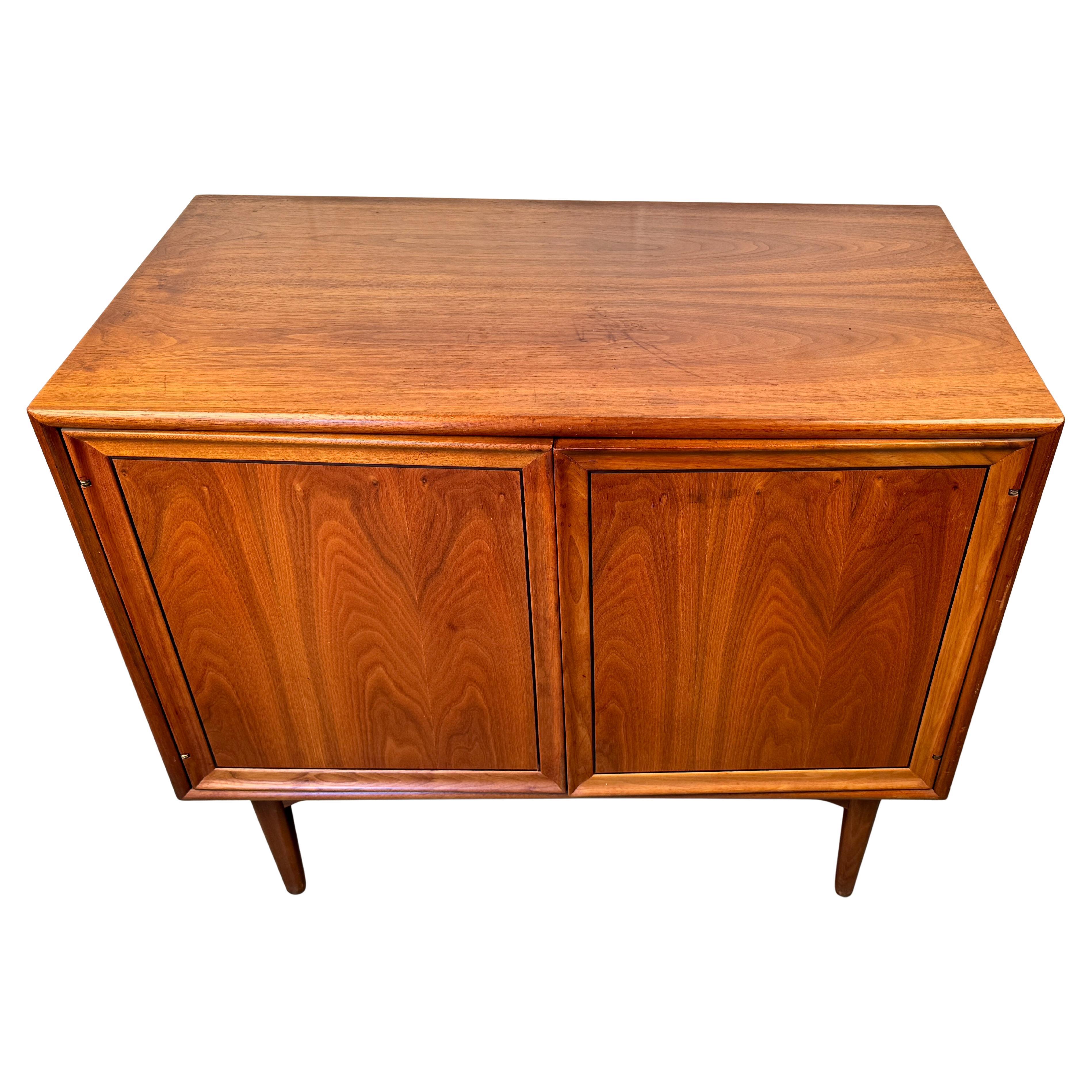 20th Century Mid-Century Modern Drexel Declaration Walnut Cabinet For Sale