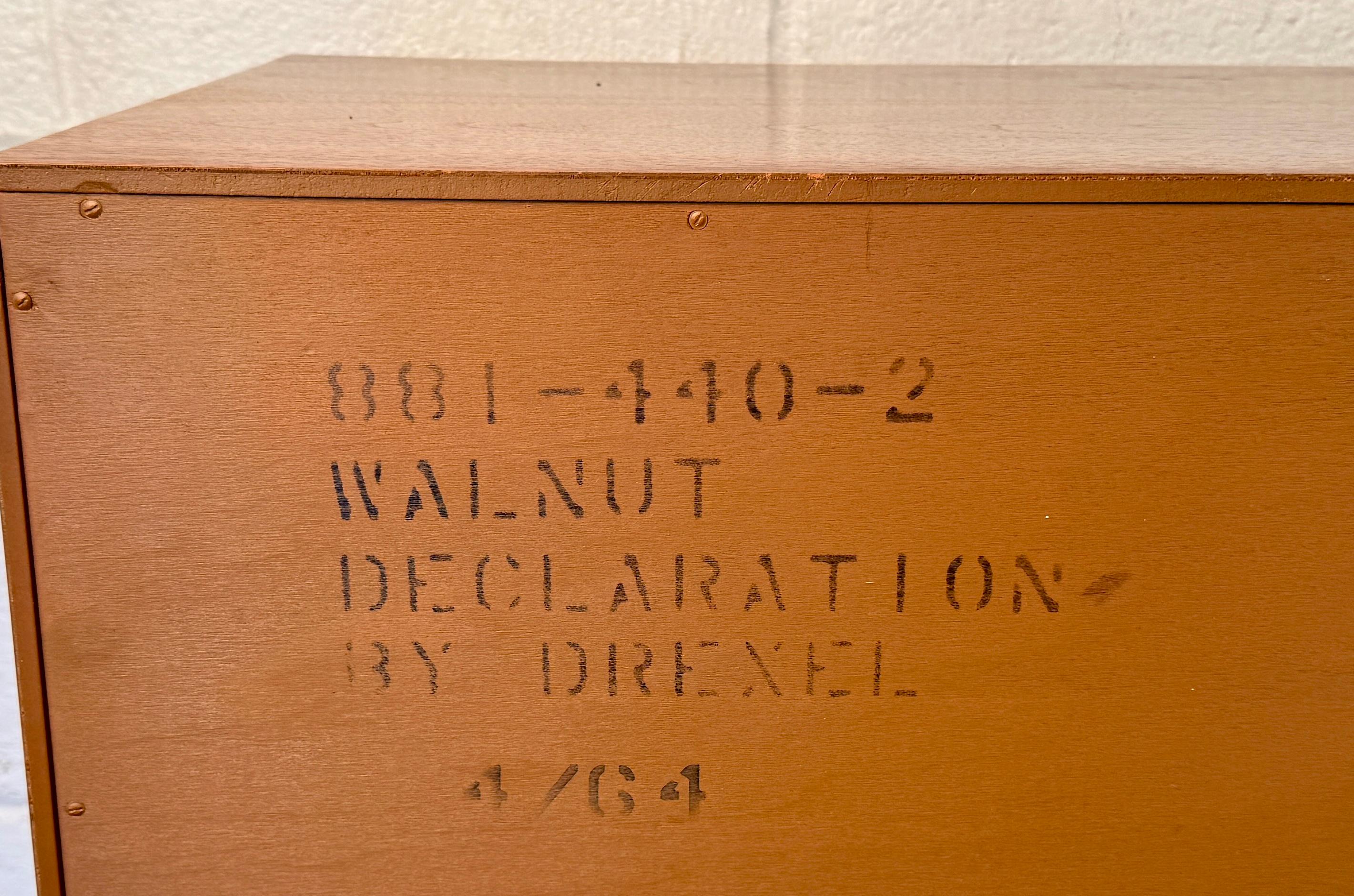 Mid-Century Modern Drexel Declaration Walnut Cabinet For Sale 3