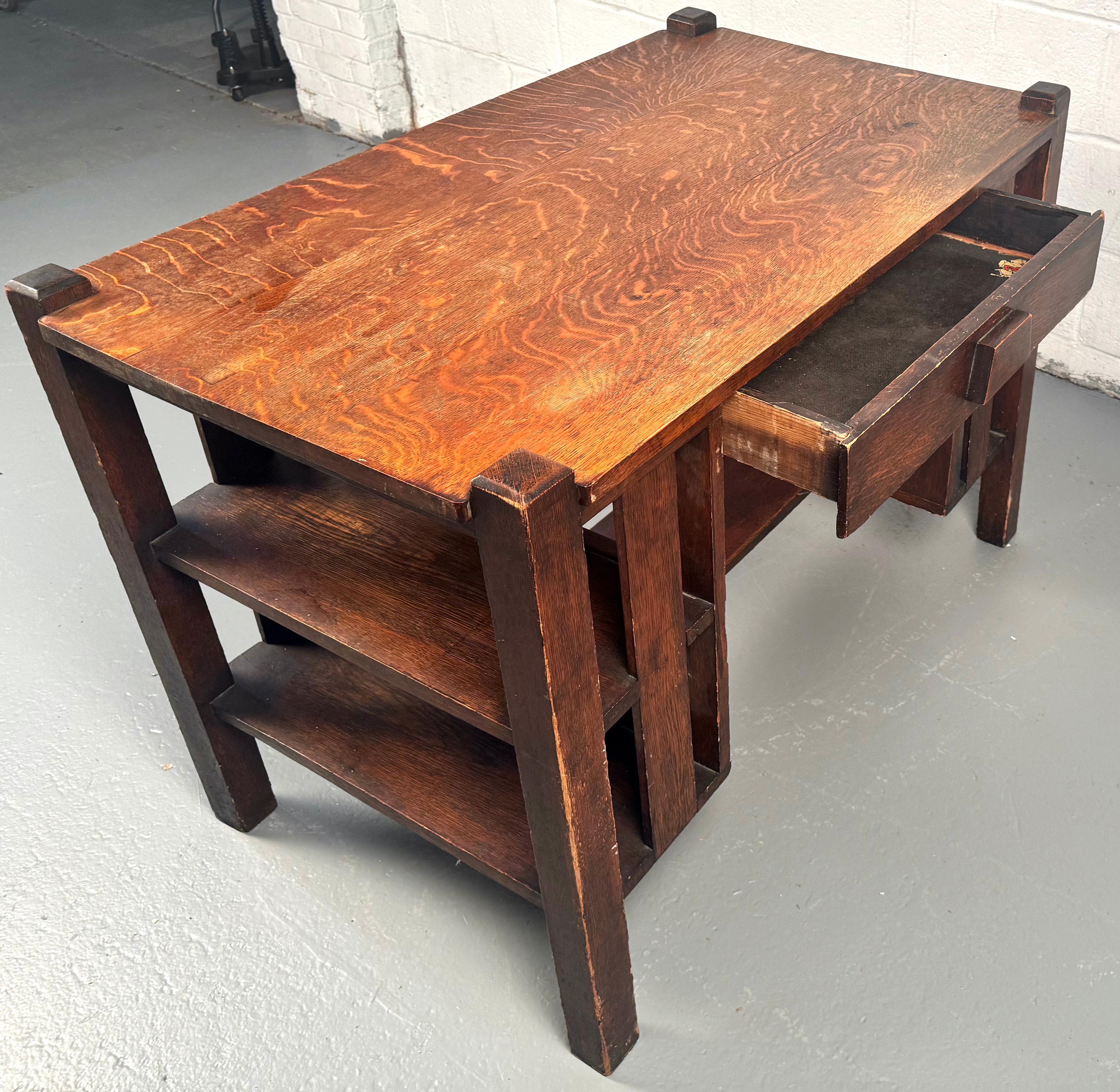 Scrivania vintage Mission Oak in vendita 1