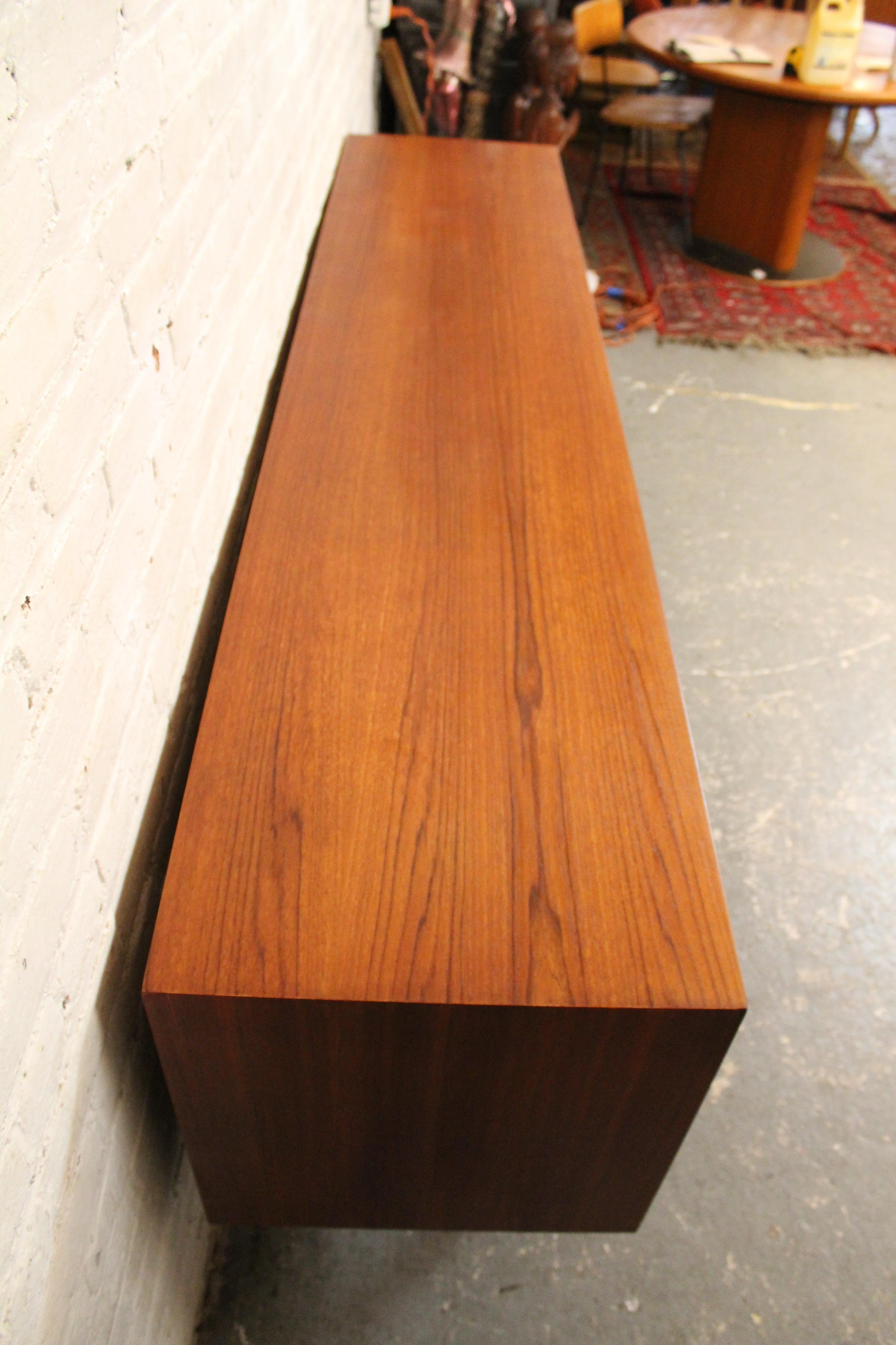 Felt Mid-Century English Sideboard by V.B. Wilkins for G-Plan For Sale