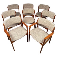 Ensemble de 8 chaises de salle à manger vintage par Erik Buch Model 50 for O.D. Møbler