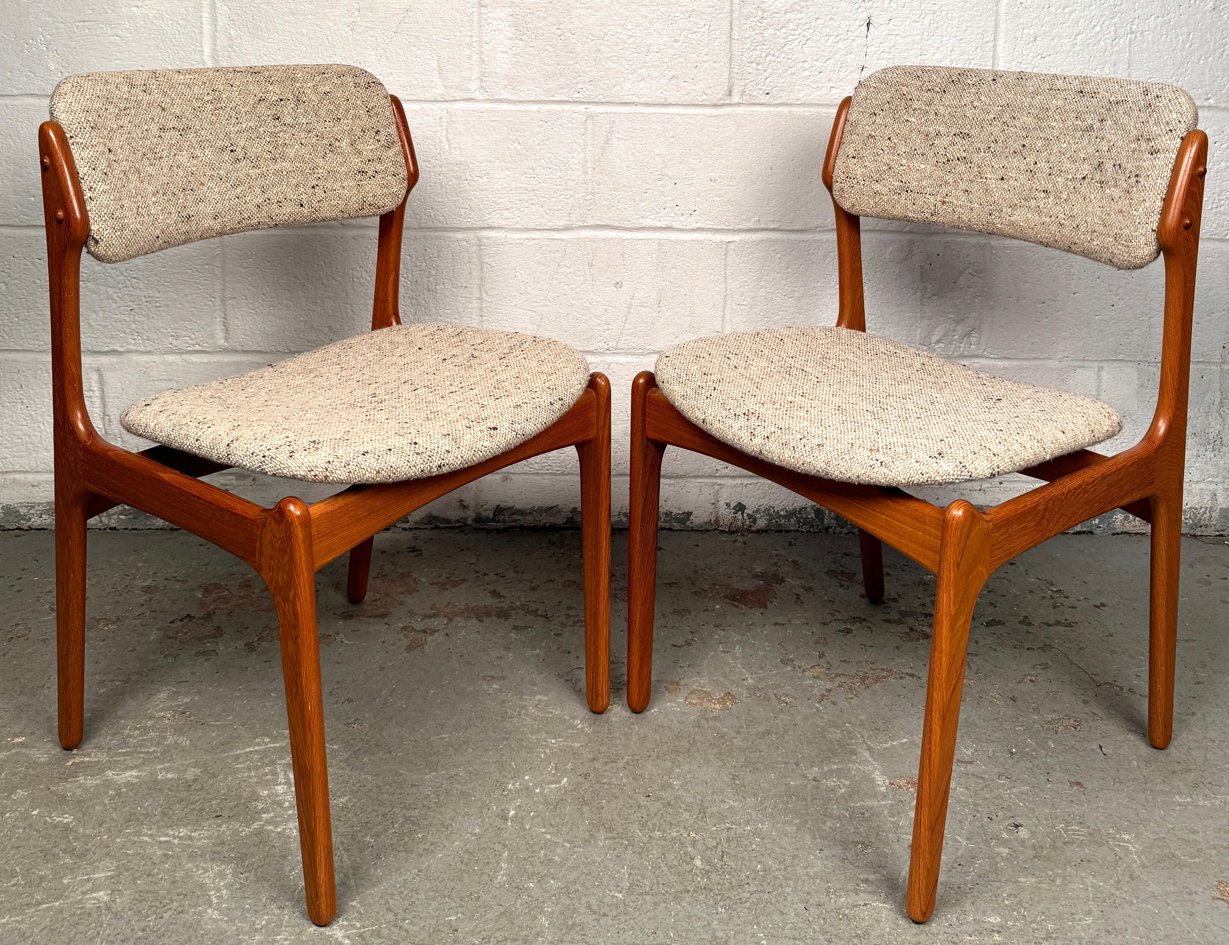 Ensemble de 8 chaises de salle à manger vintage par Erik Buch Model 50 for O.D. Møbler en vente 10