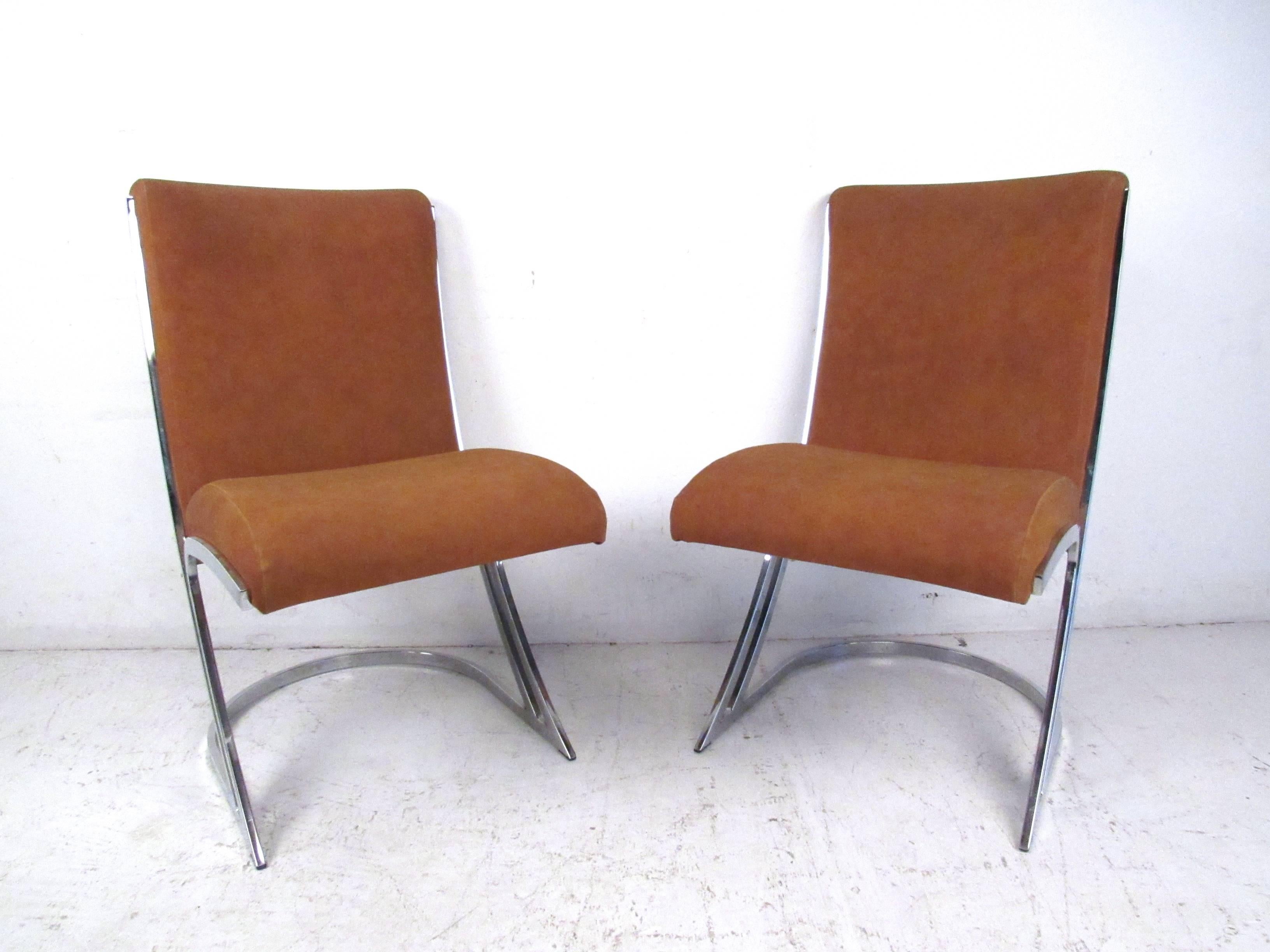 vintage chrome dining chairs