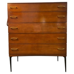 1960s Heywood Wakefield Contessa Series Mid-Century Highboy Dresser