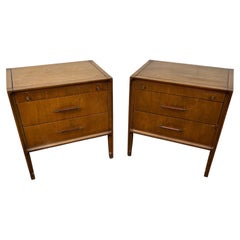 Mid-Century Modern Walnut Nightstands