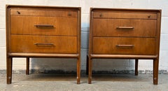 Mid-Century Modern Walnut Nightstands