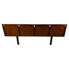 Helen Hobey Walnut Square Panel Headboard by Baker Furniture