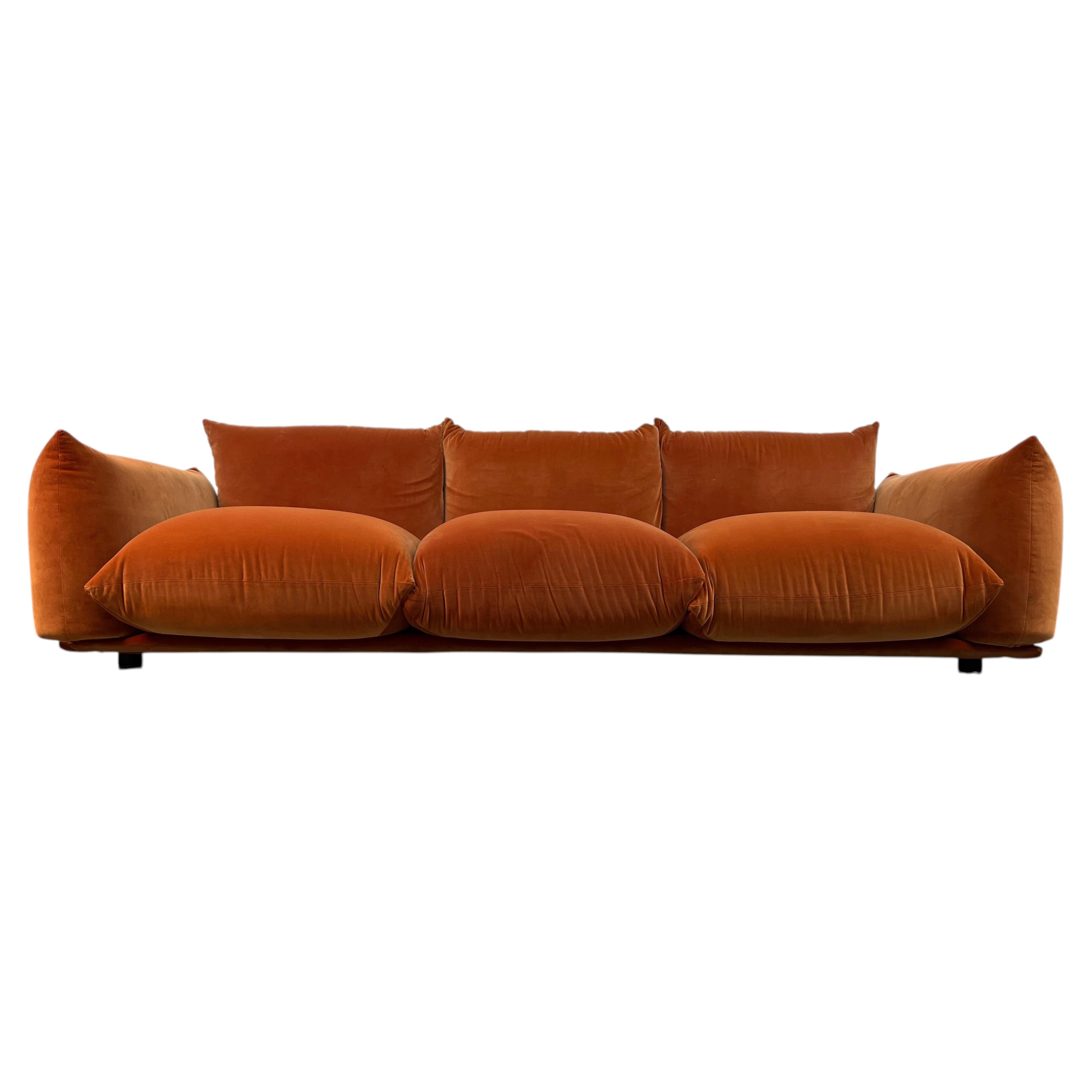 Mid-Century Modern Three Seater Marenco Sofa by Mario Marenco for Arflex