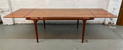 Mid-Century Danish Teak Draw-Leaf Dining Table by Uldum Møbelfabrik