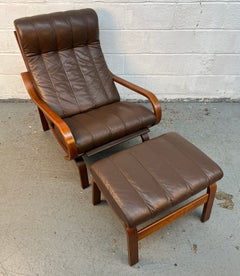 'Orbit' lounge Chair and Ottoman designed by Ingmar Relling for Westnofa