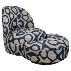 Vintage Chair and Ottoman by Thomas Bill