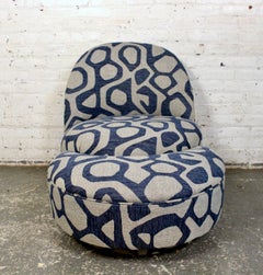 Vintage Chair and Ottoman by Thomas Bill
