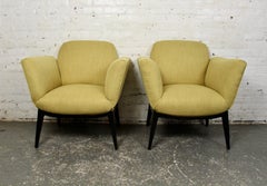 Pair of Mid-Century Yellow Armchairs