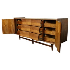 Mid-Century Sculptural Lowboy Dresser By Specialty Woodcraft Inc.