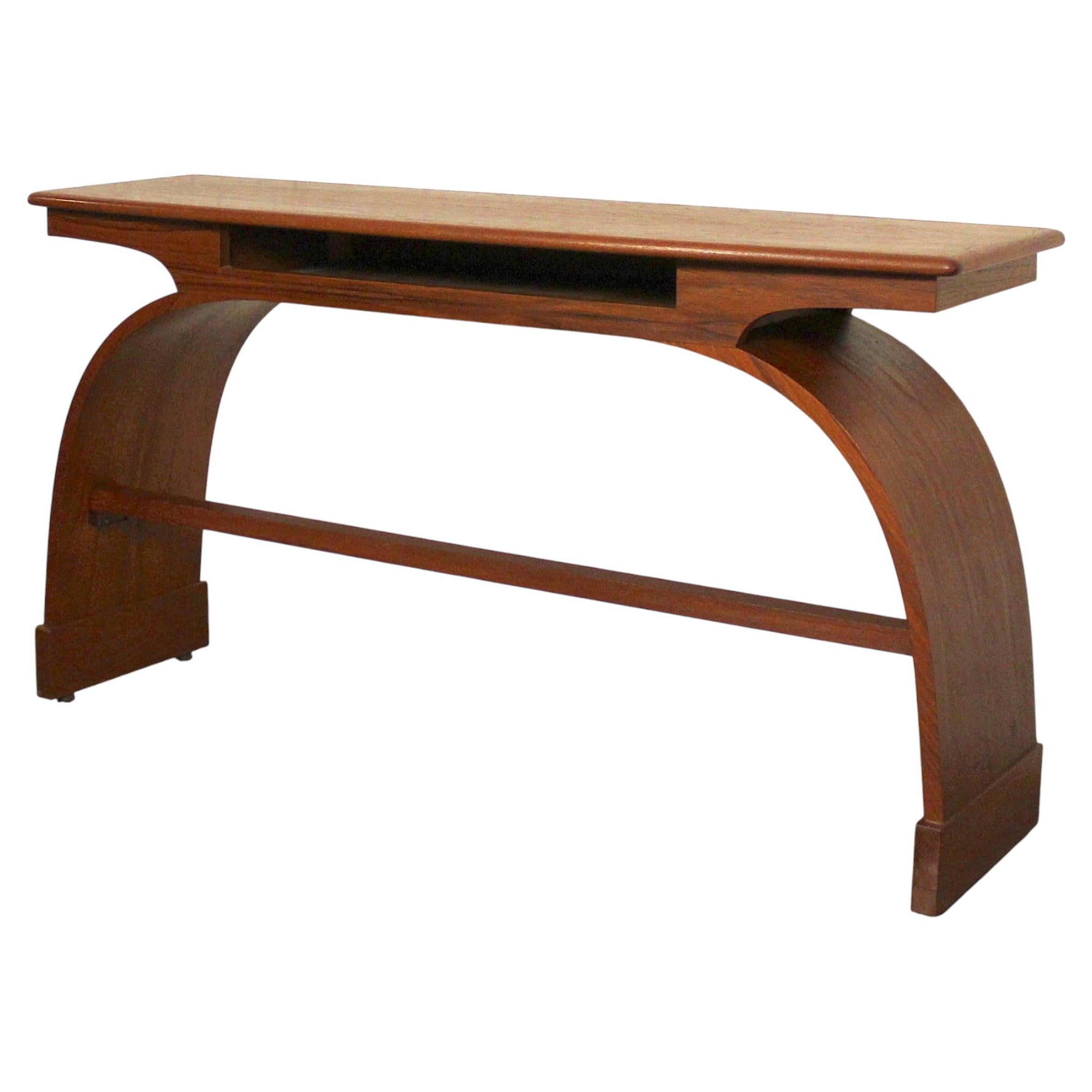 Vintage-Konsolentisch aus Teakholz im Angebot