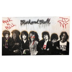 "Rock & Roll Legends No. 2" Mixed-Media Pop Art by Hulbert Waldroup