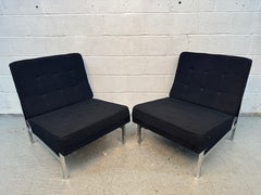 Mid-Century 'Model 51' Armless Slipper Lounge Chairs by Florence Knoll
